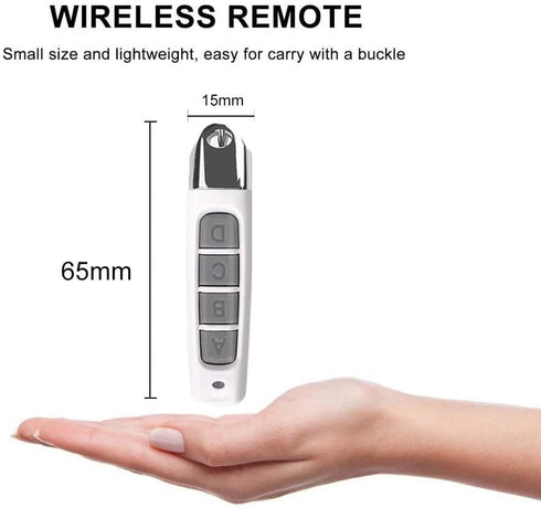 LaMuManY Remote-433mhz 4 433mhz Door2 Pack Universal Gate Opener Remote-Gate Control Remote - Cloning Remote Control