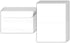 Big Blank Scored Folding Cards Set - 50 White Cardstock 8.5 x 11” with 50 Envelopes 6 x 9” | Perfect for Invitations,