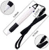 smttw 5-Pack Retractable Neck Pens with Lanyard, Dual Color Ink Ballpoint Pens for Nurses and Students