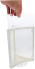 A5 SEWACC Rotatable Desktop Menu Holder White Triangular Three-sided Table Sign Stand with Base for Restaurant Tabletop