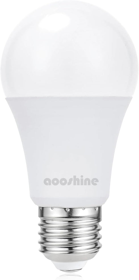 aooshine A60 E26 LED Light Bulb, 3 Color Temperatures (3000K/4000K/5000K), Non-Dimmable, 1 Pack, 9 Watts for Table Lamp