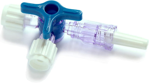 Luer Stopcocks 3-Way, Luer Connections, Sterile Individual Package, 6 Pcs