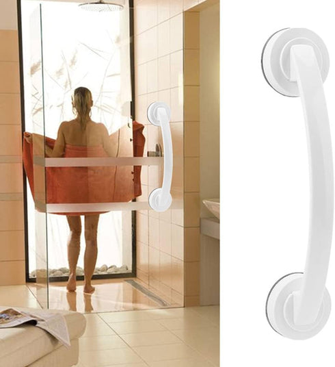 NGCG 1PC Wall Suction Cup Grab Bar Self-Adhesive Hook Assist Bar Bath Shower Pull Securely Attached Grab Bar Support