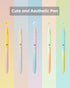 Gel Pens, 5 Pcs Retractable Gel Ink Pens, 0.7mm Fine Point, High-End Series for Journaling School Office Supplies