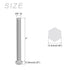 Hex Bolts 5Pcs (3/8-16x4"), 304 Stainless Steel Fully Threaded Hex Head Screws for Furniture Repair, Silver