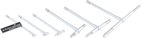 Accusize Industrial Tools Premium 5/16'' - 6", 6ps/Set Telescoping Gage Set, Satin Chrome Finished
