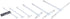 Accusize Industrial Tools Premium 5/16'' - 6", 6ps/Set Telescoping Gage Set, Satin Chrome Finished