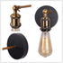 Mengjay E26 Retro Light Fixture Wall Sconce Industrial Style Adjustable Brass Finish Vintage Lighting Edison Lamp