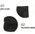19.21X16.73X3.94 Inches Hemoton Salon Chair Backrest Protection Pad Cover Black Chair Back Protector for Barber Shop