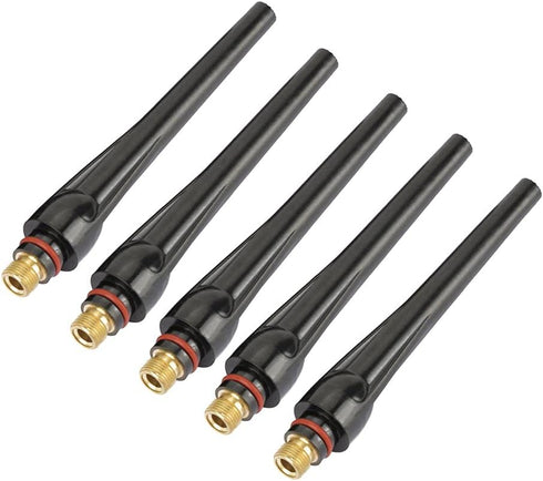 Fafeicy 57Y02(Long) 57Y03(Medium) 57Y04(Short) Back Caps, for TIg Welding Torch WP-17/18/26 Tig Welding Back Caps High Temperature Resistance(15pcs57Y02 57Y03 57Y04)