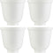 4 Pack Frosted Glass Lamp Shade Replacement with 1.65" Fitter Opening for