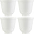 4 Pack Frosted Glass Lamp Shade Replacement with 1.65" Fitter Opening for