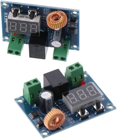 2Pcs DC Voltage Protection Module, Digital Display Switch, Low Voltage Disconnect Protection Module
