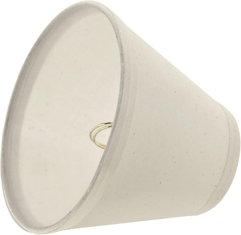 Aspen Creative 32118-2A Set (2 Pack), 6 inch (3" 6" 5") Small Hardback Empire Shape Chandelier Clip-On Lamp Shade