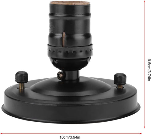 Bulb E26 E27 Ceiling Light Base Holder, Vintage Industrial Ceiling Wall Light Base Holder Pendant Lamp Screw Socket
