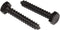 Stainless Steel Black Lag Bolts 1/4" x 1" Hex Lag Screws (25 pcs) 18-8 Stainless Black Oxidized Made in USA