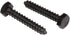 Stainless Steel Black Lag Bolts 1/4" x 1" Hex Lag Screws (25 pcs) 18-8 Stainless Black Oxidized Made in USA