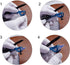 Protractor and Compass for Geometry, Professional Woodworking Compass with Adjustable Penholder
