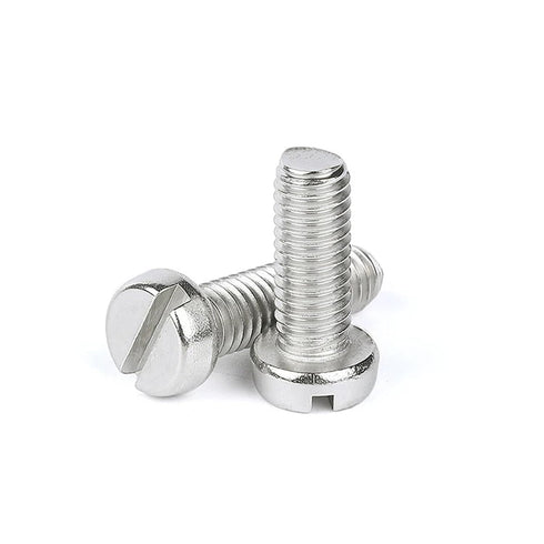 Generic GB65 M1.6 M2 M2.5 M3 M4 M5 M6 35mm x100pcs M5 Stainless Steel Slotted Cap Head Slot Column Round Cheese Head