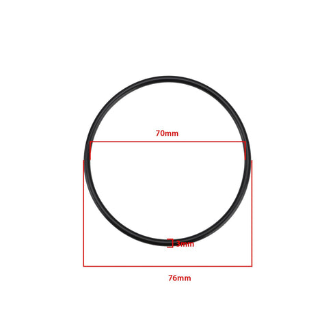 20PCS Nitrile Rubber O-Rings, 76mm OD 70mm ID 3mm Width for Faucet Plumbing Repair, Black