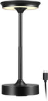 Globe Electric 60000176 10.5" 2W Led Integrated Outdoor Table Lamp, Black, Rechargeable