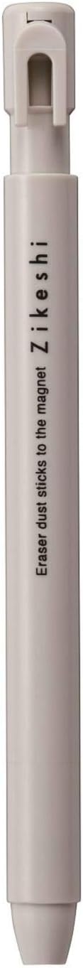 Kutsuwa HiLiNE Pen Zikeshi, Gray Body Eraser Dust Sticks to Magnet, White Core (RE037GY)