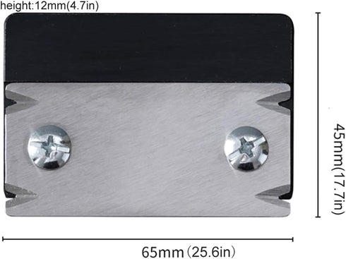 Woodworking Edge Trimmer, Hand Planer Edge Bander for Burrs,Edge Corner Planer,Wood Chamfering Fillet Scraper,Edge Banding Cutter for PVC ABS Melamine Veneer,Deburring Tool,MG-022BK by KETIPED