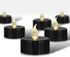 Black Tea Lights Candles Battery Operated, 12 PACK LED Flameless Votive Candles for Halloween Holiday Party Home