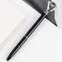 Hollow Round Pen Holder Signing Pen Set, Big Diamond Crystal Pen for Wedding, Graduation Office (Black Ink)