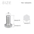 Hex Bolts (M8-1.25x20mm) 20Pcs, 304 Stainless Steel Fully Threaded Hex Head Screws for Furniture Repair