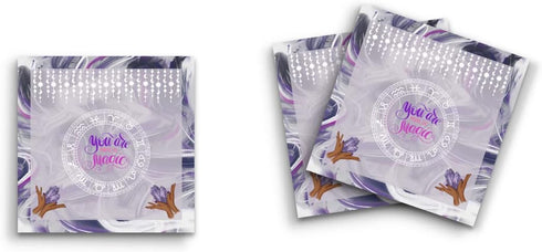 Butler in the Home Sticky Notes, 12 Pack, 3"x3", 50 Sheets Per Pad, Astrology Crystals, Cute Memo Pads