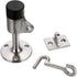 Sumnacon Stainless Steel Door Stopper with Hook - Heavy Duty Wall Mounted Doorstop, Silver