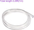 DMiotech 8mm ID 10mm OD Clear PVC Tube, Flexible Transparent Hose for Water, Air, Oil Tube, 3.28ft Length