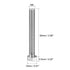 uxcell M8x65mm Hex Bolts 304 Stainless Steel Hexagon Screw Bolt, 4pcs