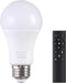 A19 LED Light Bulbs with Remote Control, 1 Bulb & Remote, 800LM 9W (60W Equivalent), Stepless Dimmable