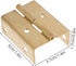 10pcs 180 Kisangel Four-fold Right Angle Cabinet Hinges, Rust-Resistant Yellow Folding Hardware for Wooden Furniture