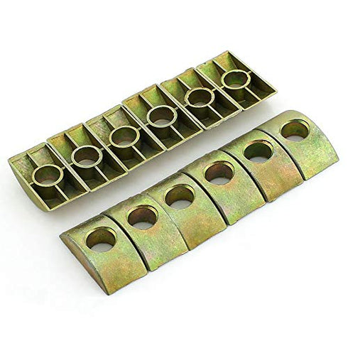 Half Moon Washer Furniture Nut Connector Nuts Spacer Washer Bronze Tone 12 Pcs with 8mm Hole Dia
