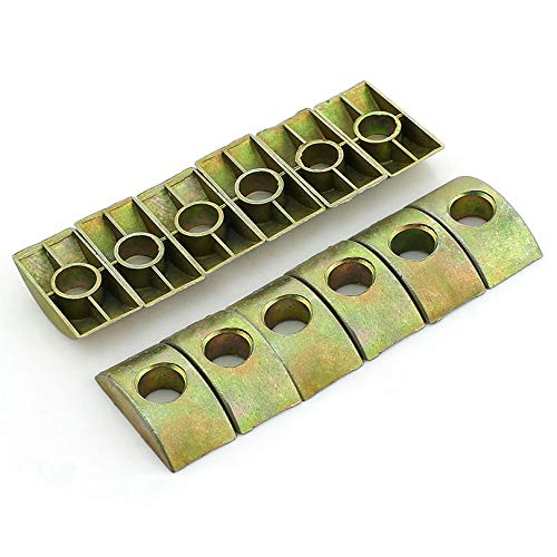 Half Moon Washer Furniture Nut Connector Nuts Spacer Washer Bronze Tone 12 Pcs with 8mm Hole Dia