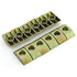 Half Moon Washer Furniture Nut Connector Nuts Spacer Washer Bronze Tone 12 Pcs with 8mm Hole Dia