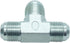 1 Piece Hydraulic 5/8" JIC (7/8"-14) 37° Flare Union Tee, JIC Male x JIC Male x JIC Male T Adapter Steel Plated