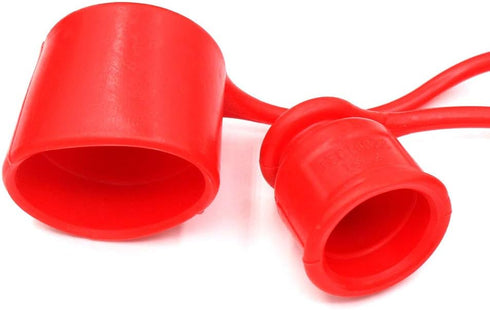3/8" Skid Steer Bobcat Flat Face Hydraulic Coupler Dust Cap and Plug, Ceker Rubber Covers