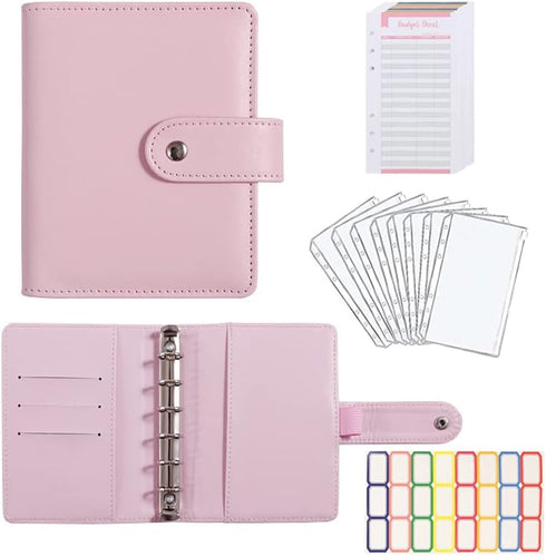 eleger A7 Budget Binder Set - Mini Money Organizer for Cash Saving, Cash