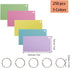 QHAJRYYC 250 3x5 Inches PCS Lined Colored Index Flashcards, Flash Cards with Ring, with Ring Lined Flashcards, Colored