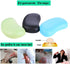 Ergonomic Memory Foam Wrist Pad Anti-Skid Mouse Pad Mousepad Support Wrist Rest Mat Office Healthy for PC Computer Laptop Desktop (Deep Black)