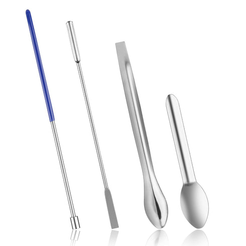 4pcs Cap Filling Machine Kit, Encapsulation Kit with U-Shaped Spatula, Small Spoons, Tamper for Medication and