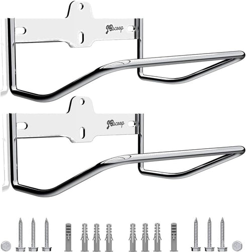 JBscoop 2 Ladder Hooks Wall Mount for Ladder Storage Strollers and Folding