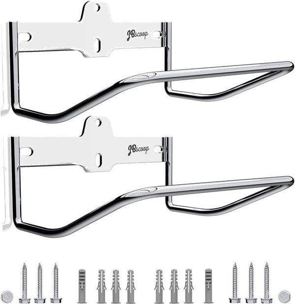 JBscoop 2 Ladder Hooks Wall Mount for Ladder Storage Strollers and Folding