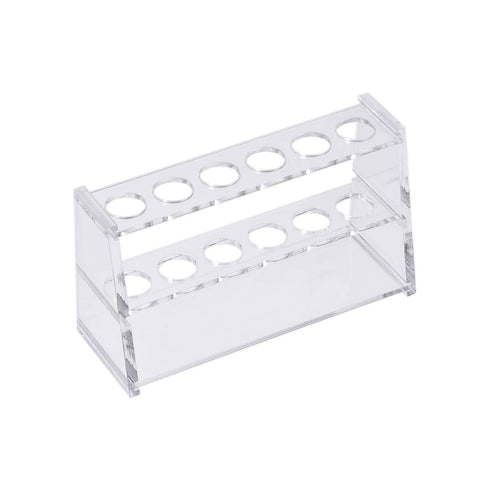 uxcell Acrylic Test Tube Holder Rack, Clear, 6 Wells for 10ml Centrifuge Tubes