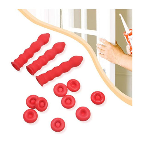 25 Pcs Red Caulk Saving Cap, Caulking Tube Cover, Caulk Sealer Save Cap for Sealing and Preserving