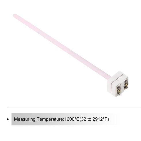 MECCANIXITY WRP-100 Platinum Rhodium S Type Thermocouple 1600°C Temperature Sensor Probe for Muffle Furnace Oven,